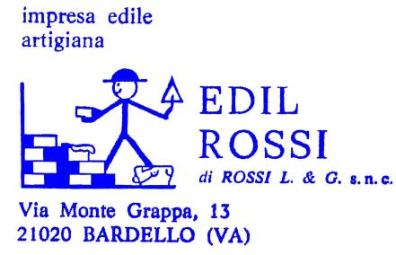 Marchio storico Edil Rossi anni '80